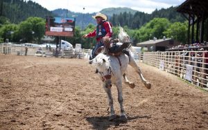 The Days of 76 rodeo is draw for spectators of all ages