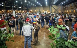 Ticket holders enjoying wine and beer during the event