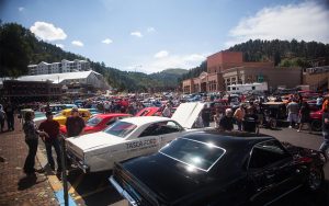 Cars Lined Up at Kool Deadwood Nites