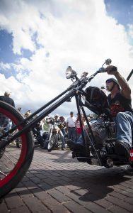 Motorcyclists at Legends Ride