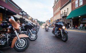 Sturgis Traffic in Town