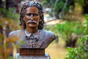 Wild Bill statue at Mt Moriah