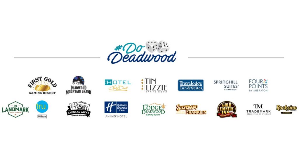 Sponsorship logo with numerous Deadwood business logos and text on the top that says "#Do Deadwood."